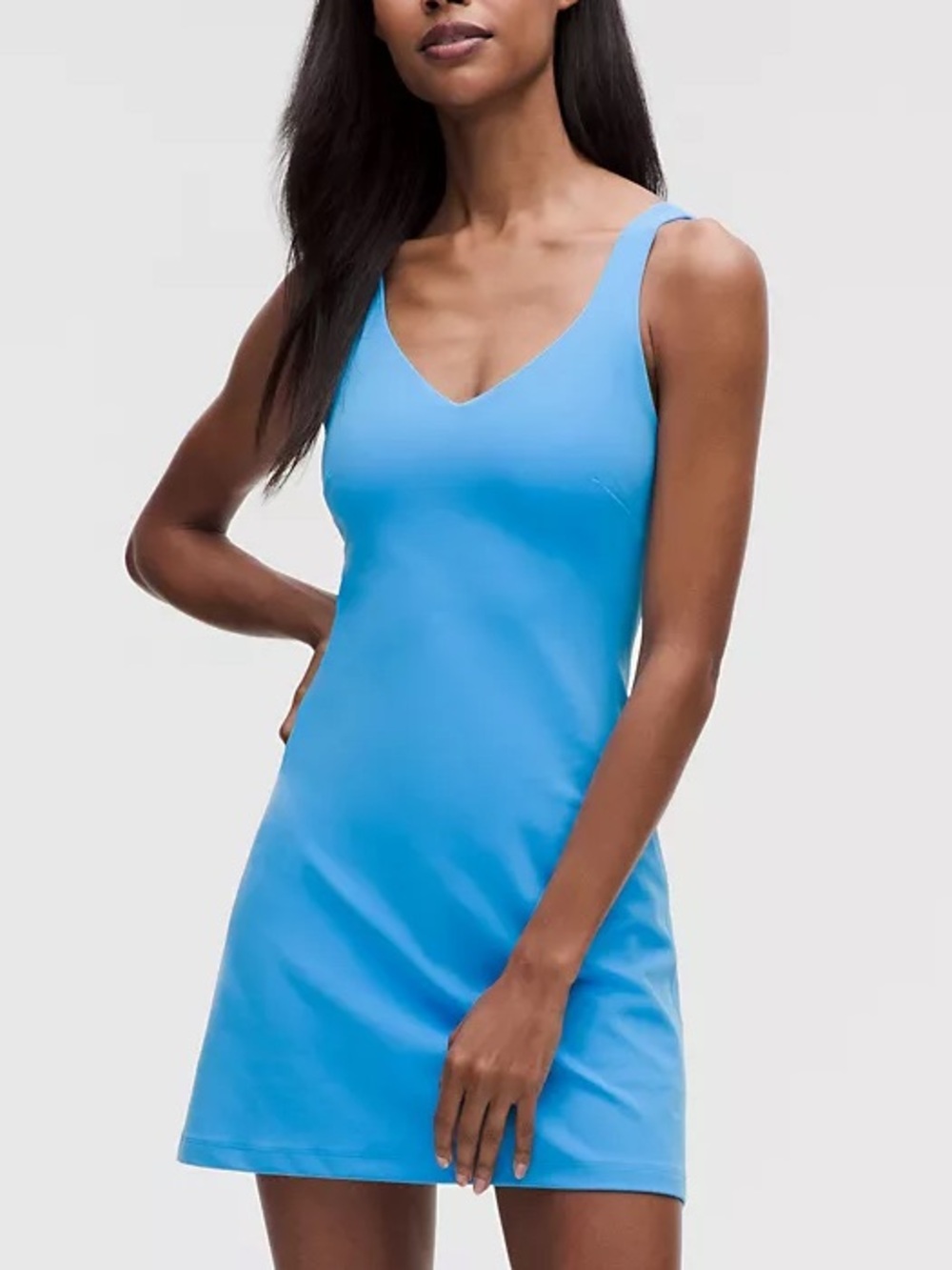lululemon Align Dress Updated Sleek Liner Ocean Wave Blue